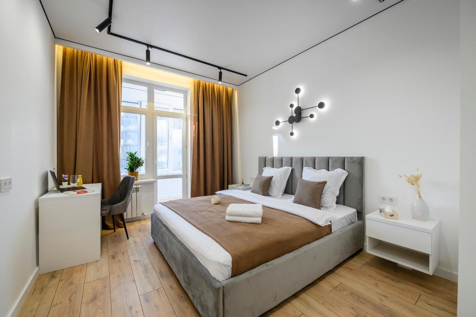 5 New Business-Class Apartments R-House Near Mega Almaty Exterior foto